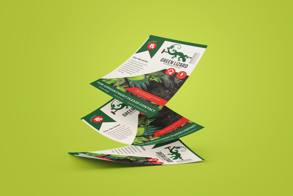 Green Lizard Promotional Flyer