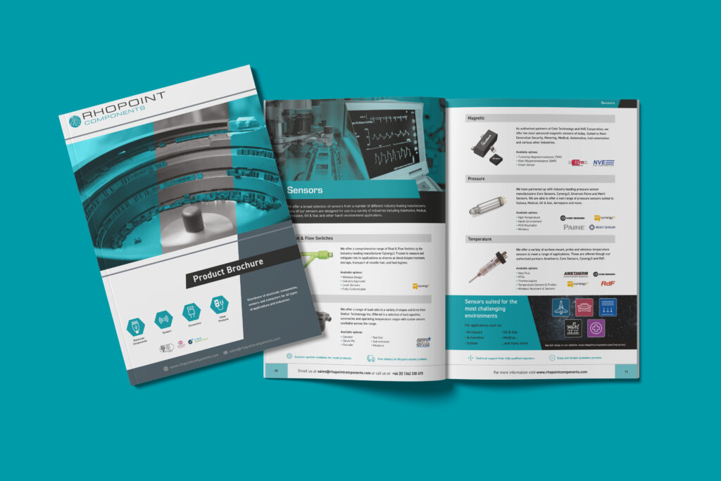 Components brochure inside pages and cover